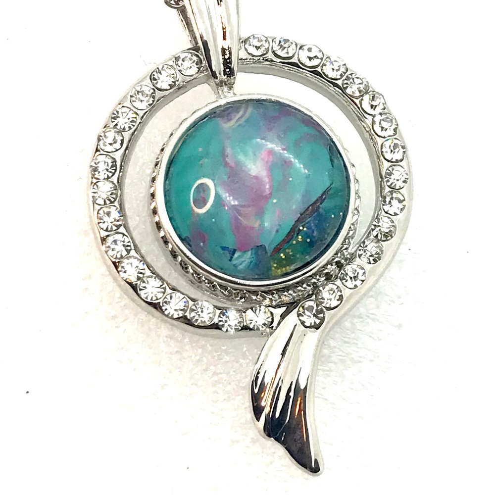 Necklace with handmade 20mm snap SN20